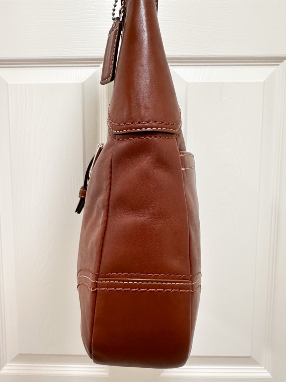 Coach Hamilton Hobo Cognac Glovetanned Leather Buckle Shoulder Bag
Y2K - Picture 10 of 16